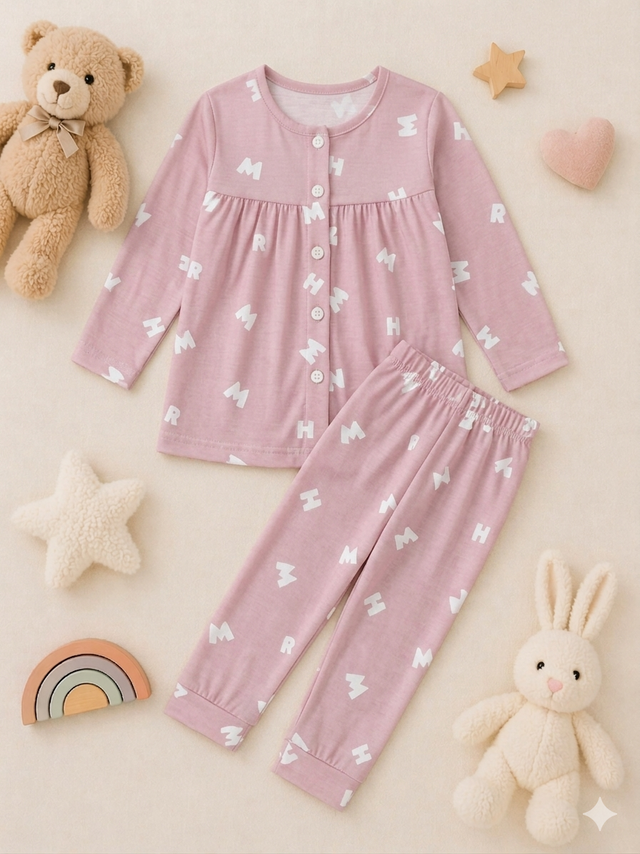 Pink Alphabet - Night Wear