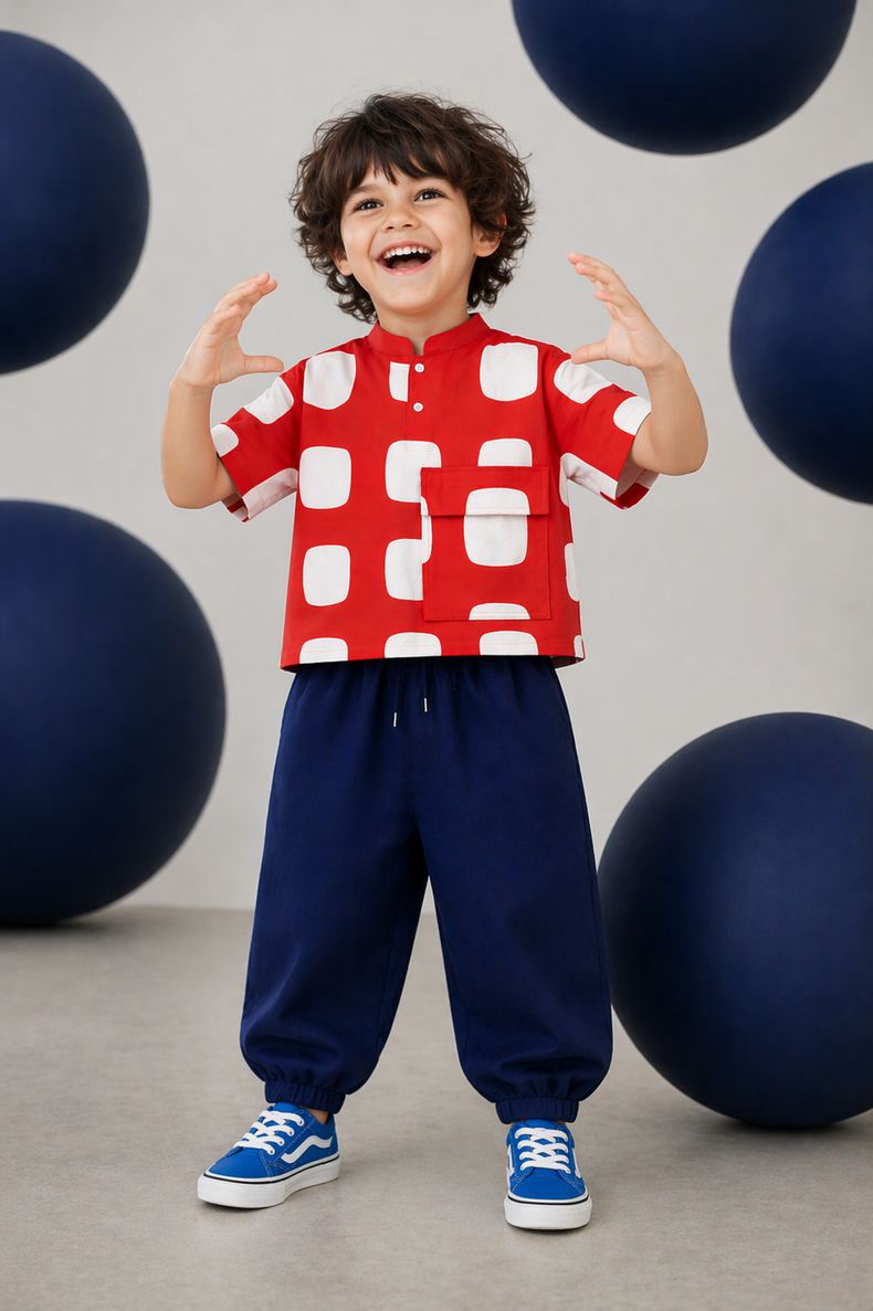 Red Rhythm Pocket Co-ord Set