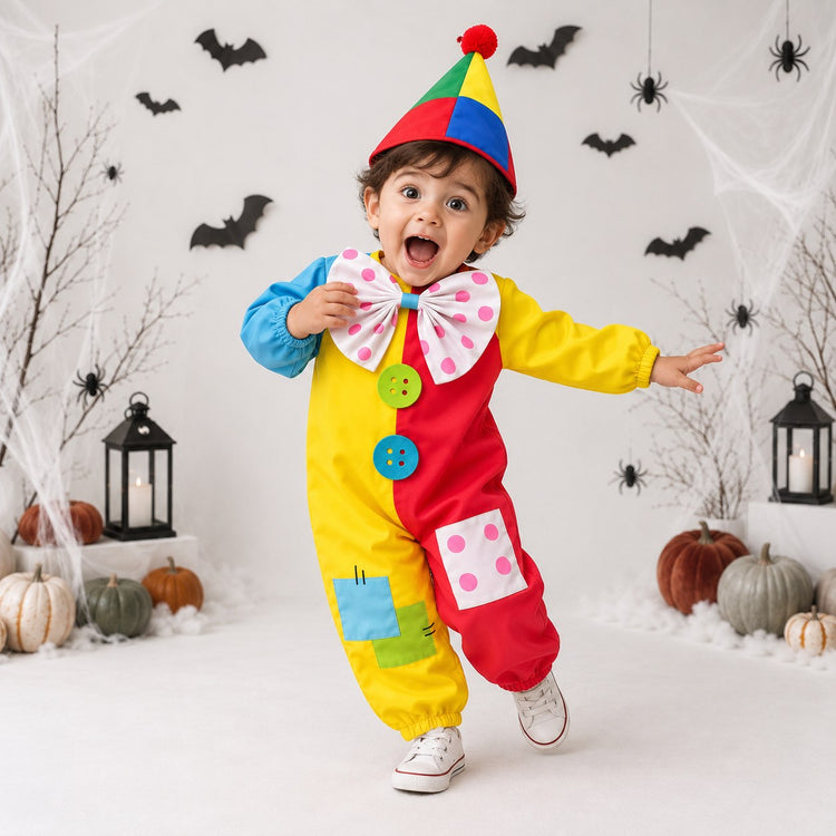 Clown Jumpsuit Costume for kids by Anaario – Halloween fancy dress