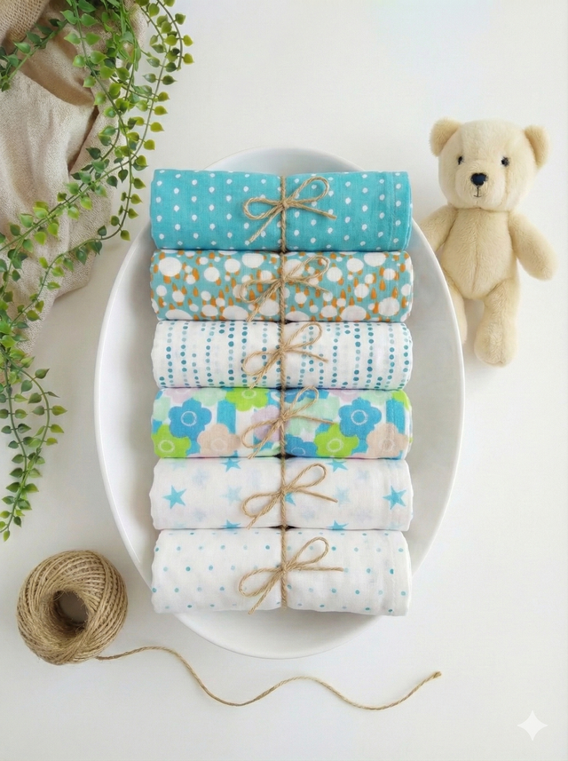 Anaario Baby Cotton Napkins, set of 6
