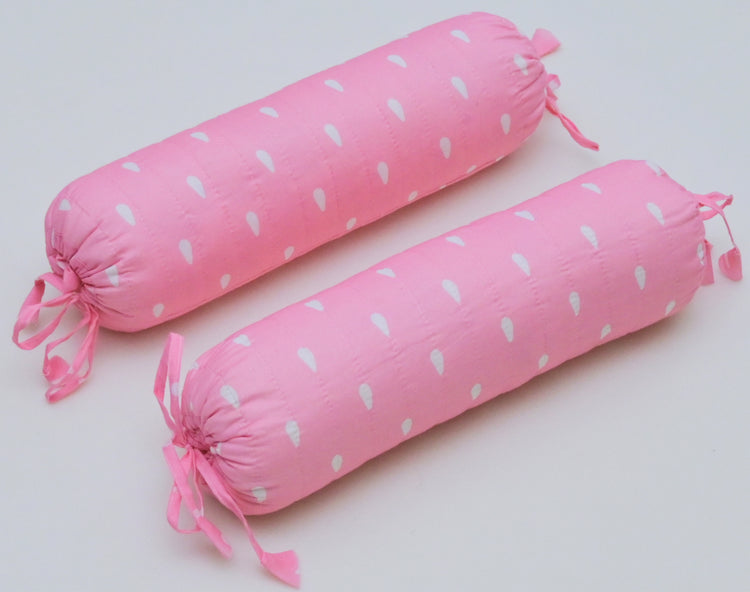 Snuggles and Cuddles Baby Blanket Gift Bundle (Ivory and Rose Poppy Raindrops)