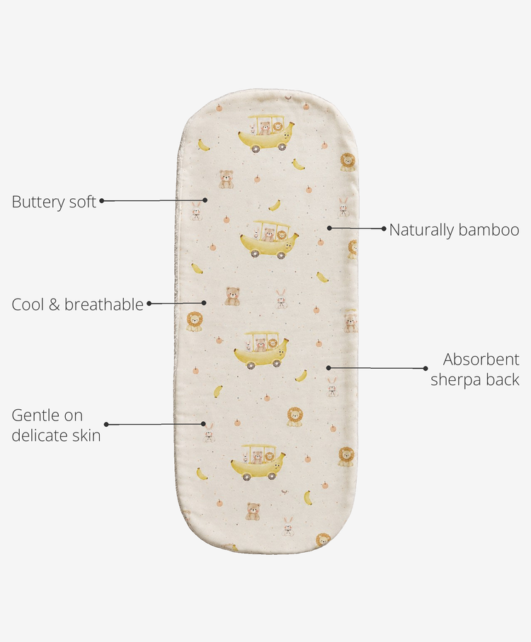 Anaario Banana Bamboo Baby Burp Cloth key features