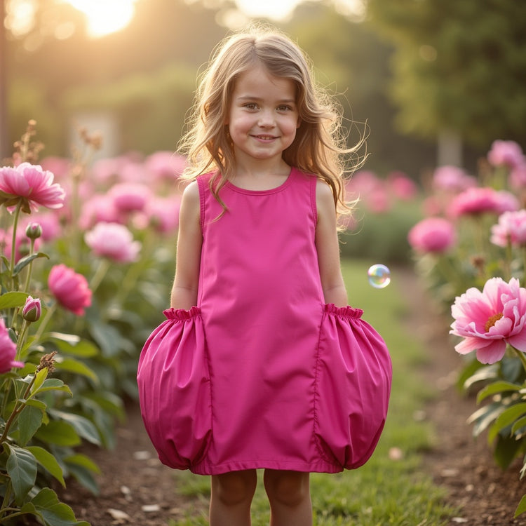 Girl wearing Anaario Bubblegum Pop Dress