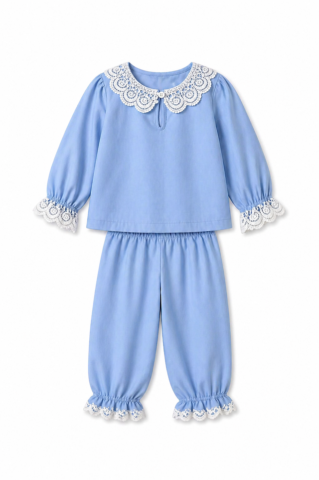 Girl wearing Anaario Bubbly Whispers Night Suit