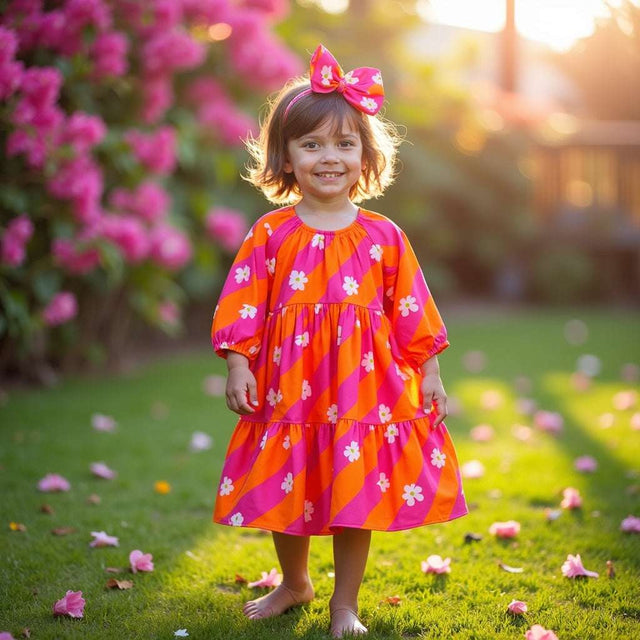 Girl wearing Anaario Candy Pop Daisy Dress