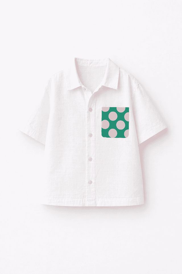Boy wearing Anaario Candy Pop Pocket Shirt Set
