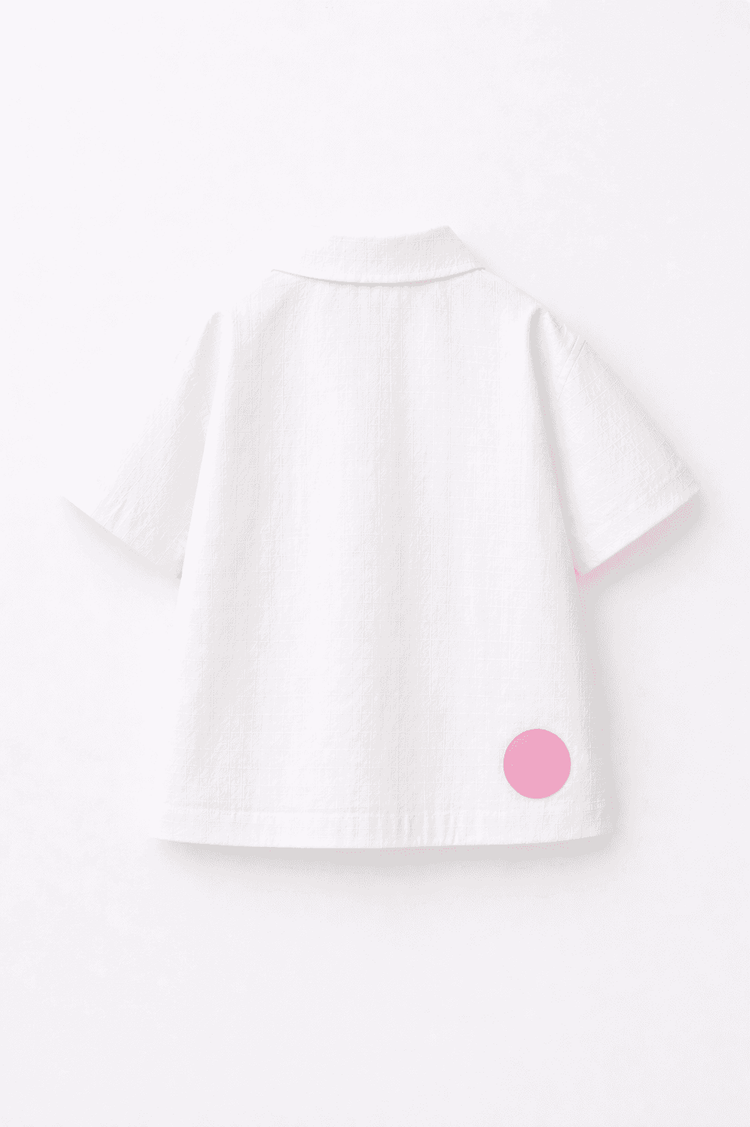 Boy wearing Anaario Candy Pop Pocket Shirt Set