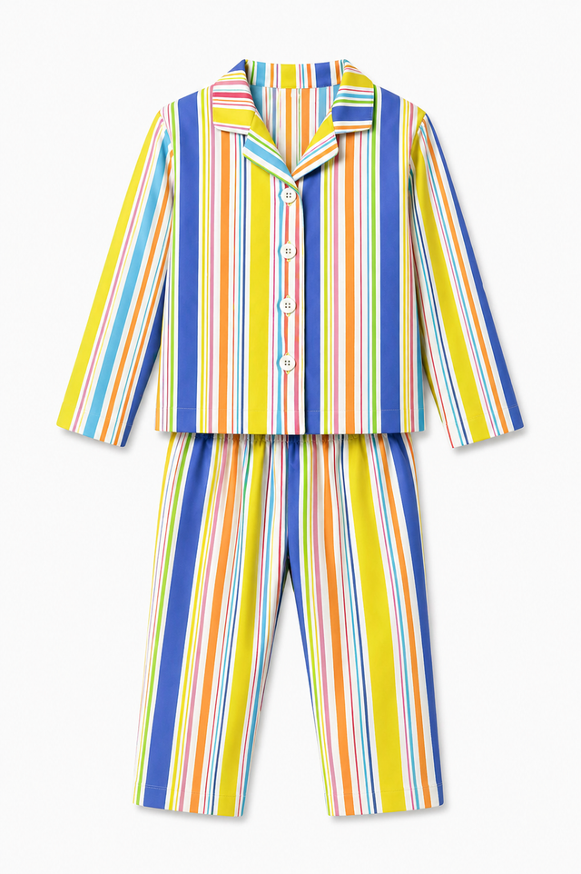 Boy wearing Anaario Candy Stripes Night Suit