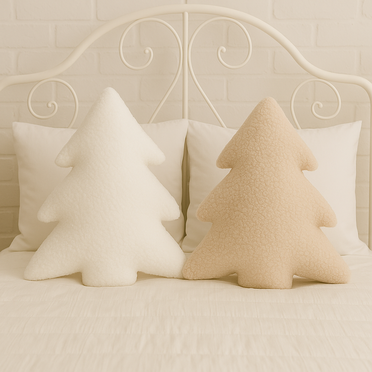 Anaario Christmas tree-shaped fleece cushion for kids