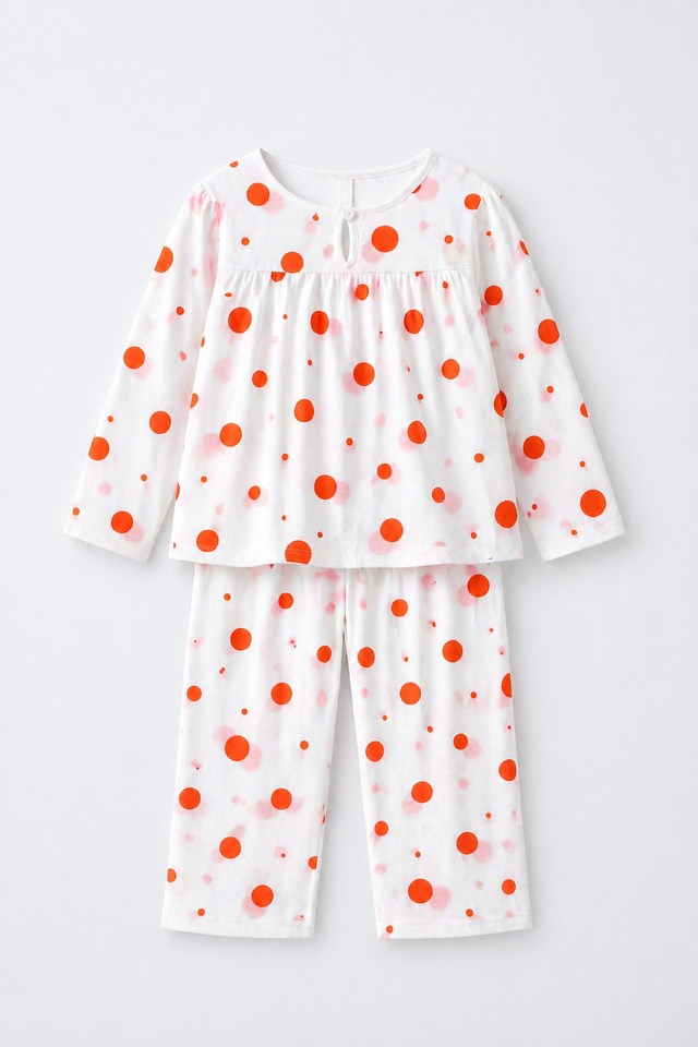 Girl wearing Anaario Citrus Pop Night Suit