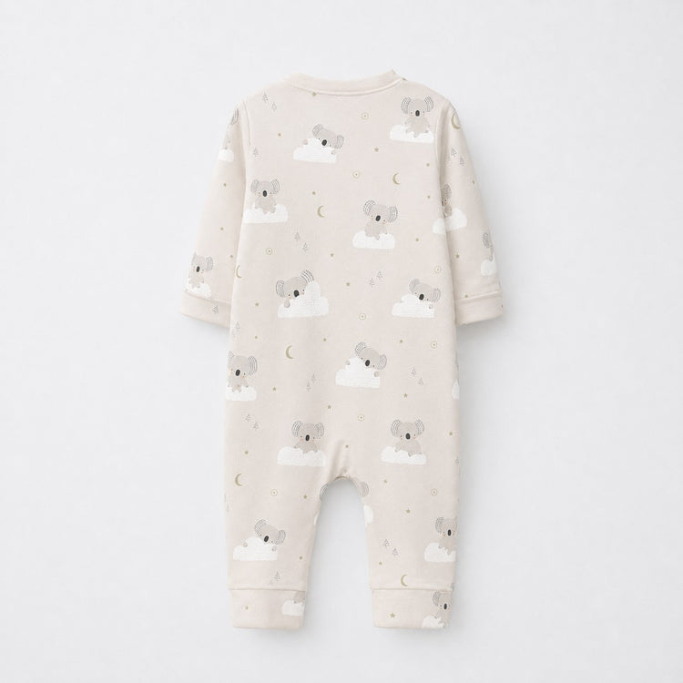 Cloud Koala bamboo cotton baby sleepsuit — two-way zip romper onesie