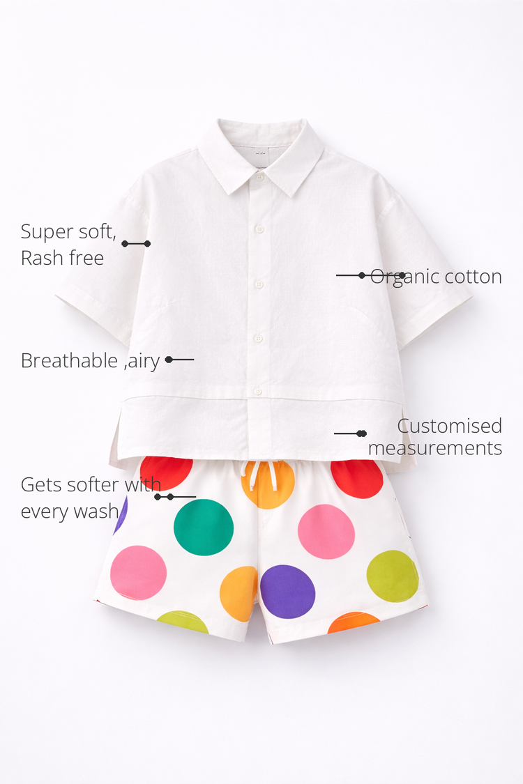 Anaario Confetti Pop Pocket Shirt organic cotton features