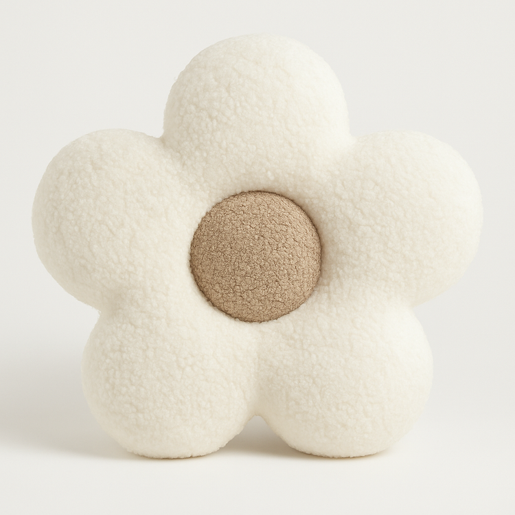 Anaario flower-shaped fleece cushion for kids