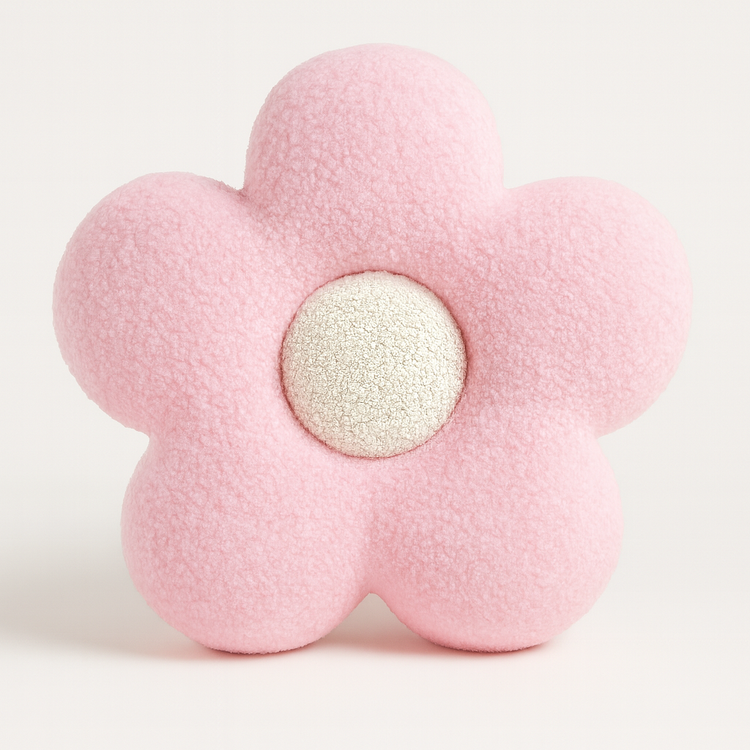Anaario flower-shaped fleece cushion for kids