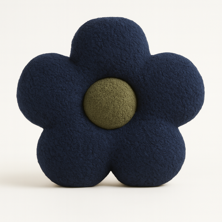 Anaario flower-shaped fleece cushion for kids