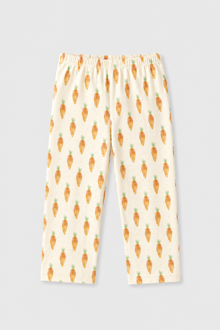 Girl wearing Anaario Garden Carrots Night Suit
