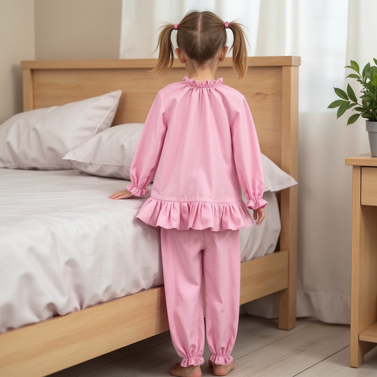 Girl wearing Anaario Giggles in Pink Night Suit