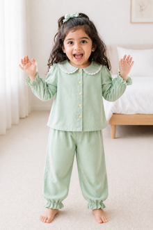 Mint Petals Dreams Night Suit