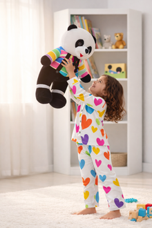Multi-Coloured Heart Night Suit