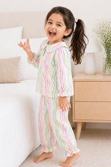 Rainbow Waves Night Suit