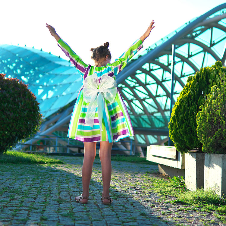 Girl wearing Anaario Golden Hour Dress