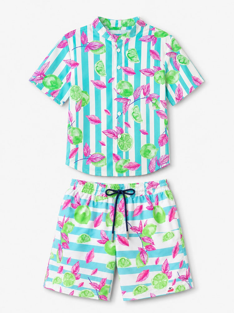Anaario Green Lime Stripe Co-ord Set