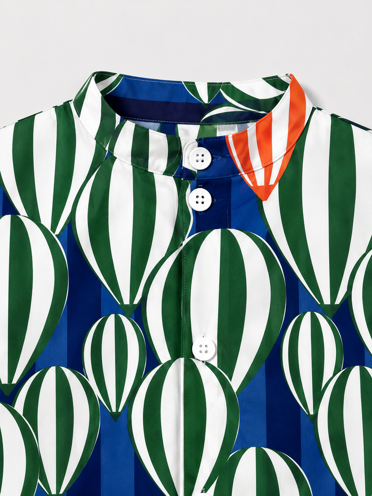 Boy wearing Anaario Hot Air Balloon Shirt Set