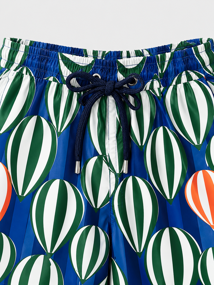 Boy wearing Anaario Hot Air Balloon Shorts