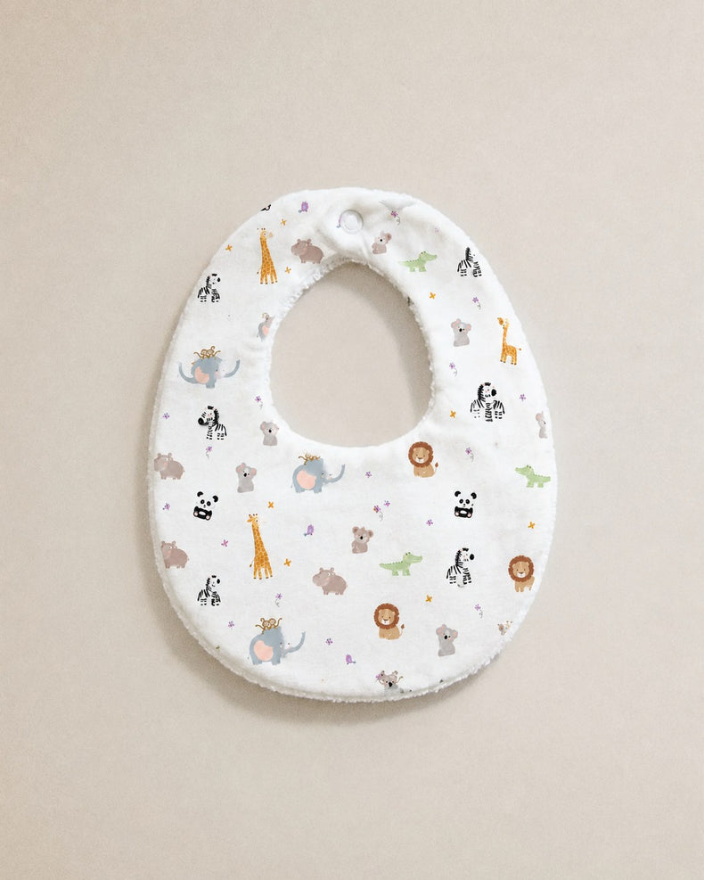 Jungle bamboo baby bib by Anaario