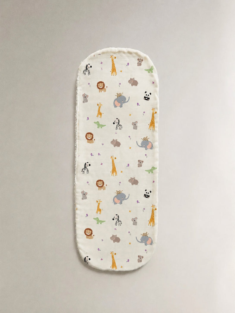 Jungle bamboo baby burp cloth by Anaario