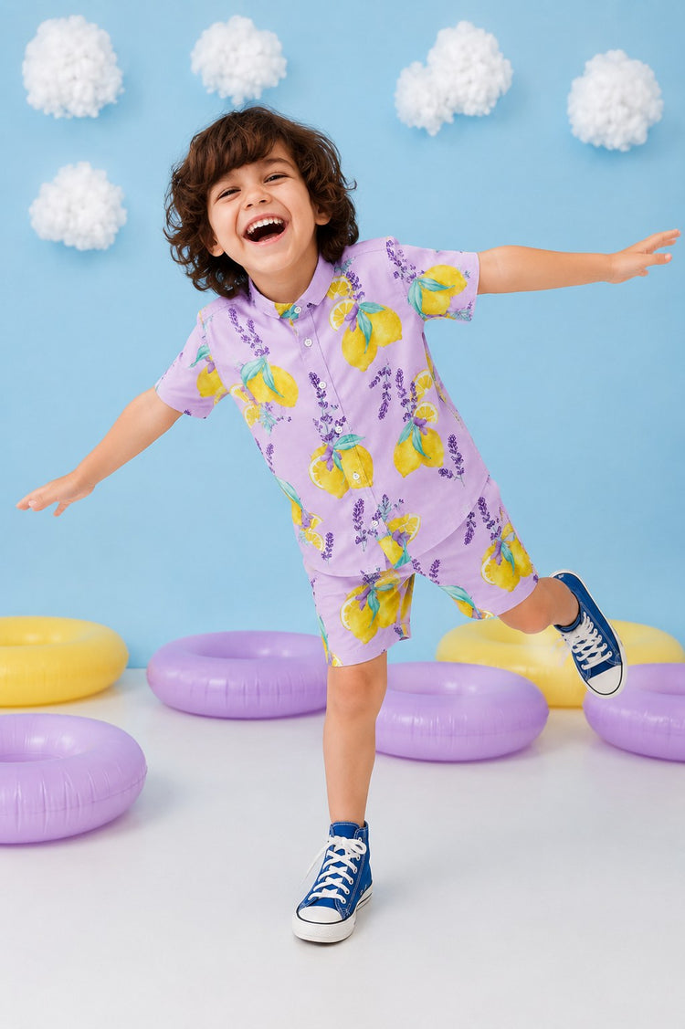 Anaario Lavender Lemon Co-ord Set