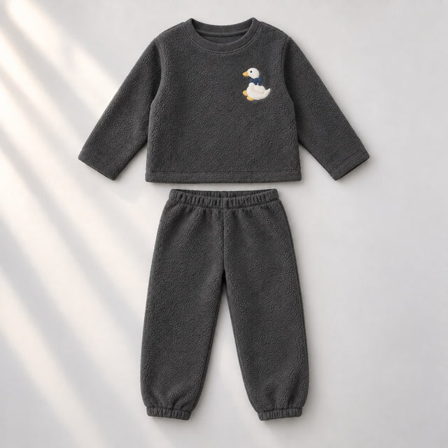 Grey Duck Fleece Set top and bottom by Anaario