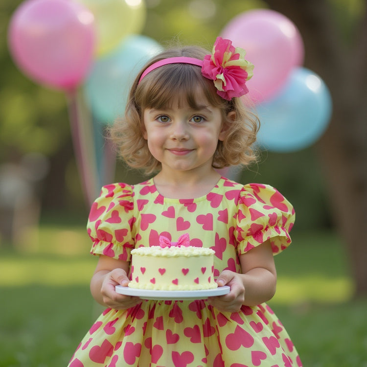 Girl wearing Anaario Magnifique Rapunzel Dress