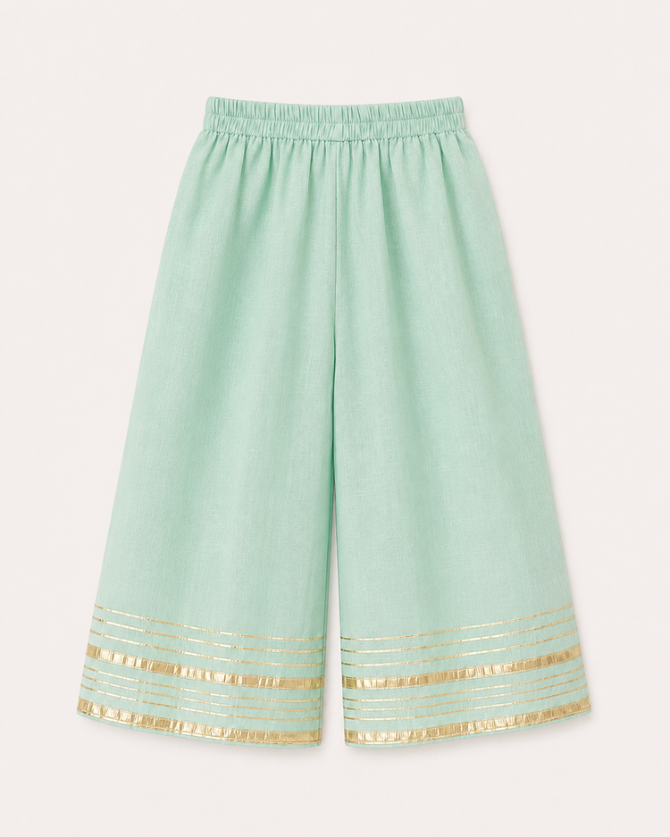 Indian Mint Green Flamingo Angrakha Set - Anaario - Image 5