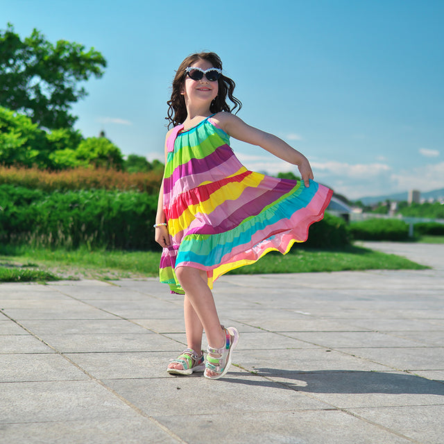 Girl wearing Anaario Moon River Dress