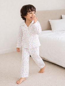 Multicolor polka spots Night Suit