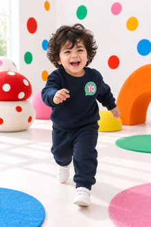 Navy YO Fleece Set
