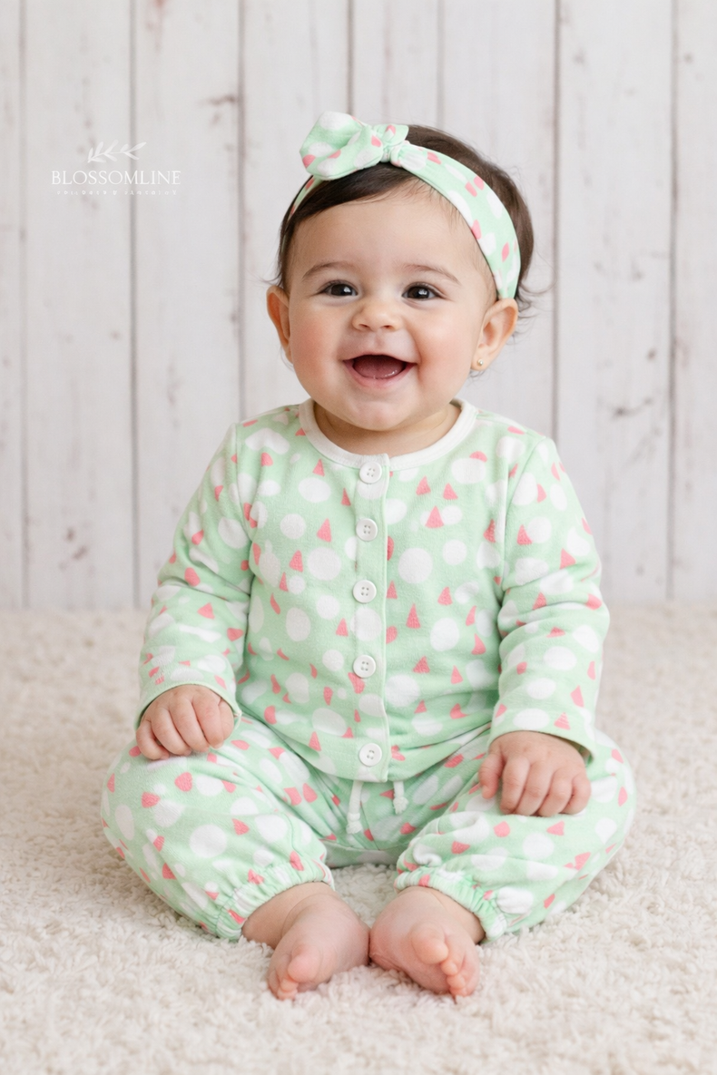 Ivory and rose poppy raindrops Set