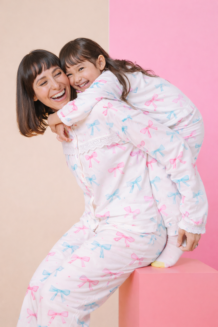 Bow Bliss Pajama Set - Night Wear