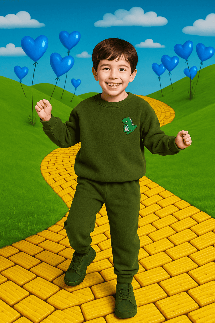 Olive Green Dragon Fleece Set