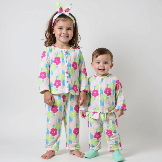 Trio Toned Florals - Night Wear