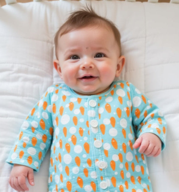 Ivory and tangerine poppy raindrops Set