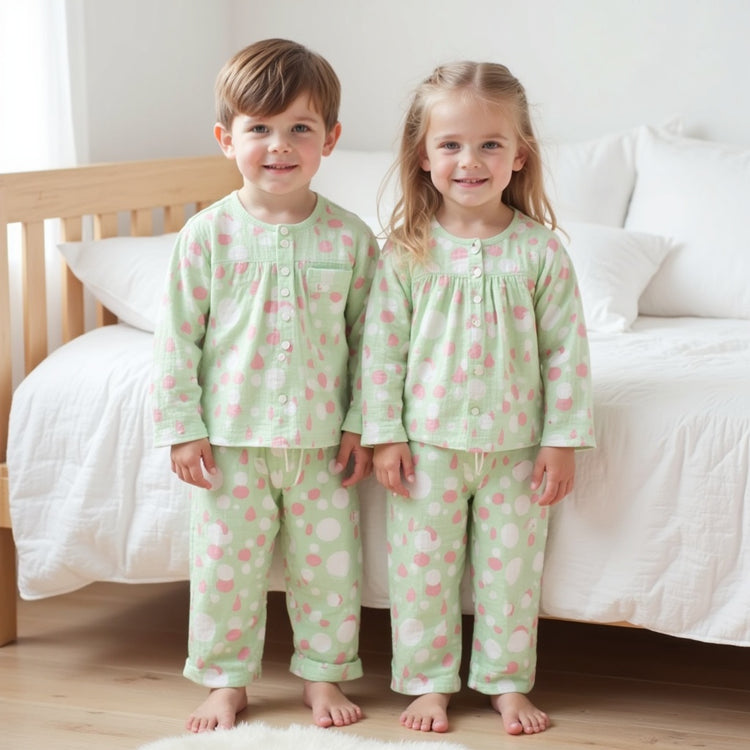 Ivory and Rose Poppy Raindrops - Night Wear