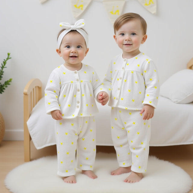 Yellow Palm Leaves - Night Wear