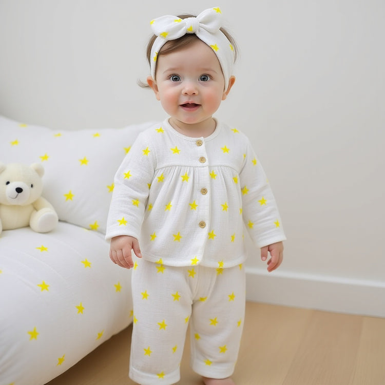 Yellow Palm Leaves - Night Wear