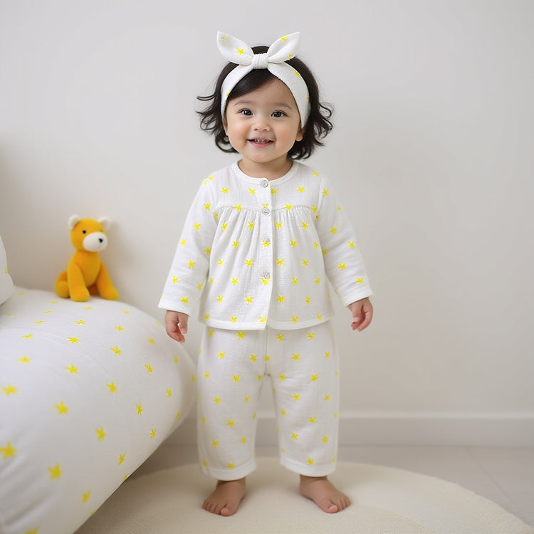 Yellow Palm Leaves - Night Wear