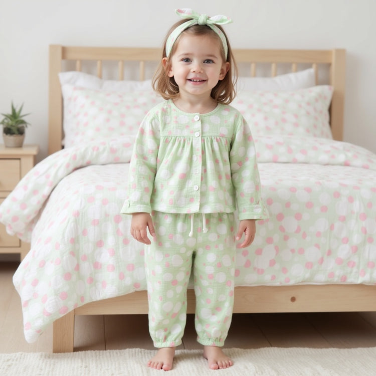 Ivory and Rose Poppy Raindrops - Night Wear