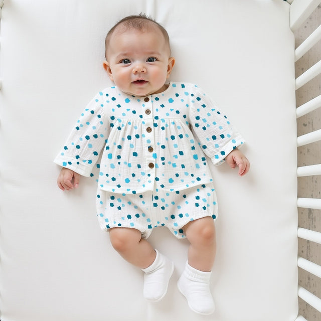 Blue polka spots Set