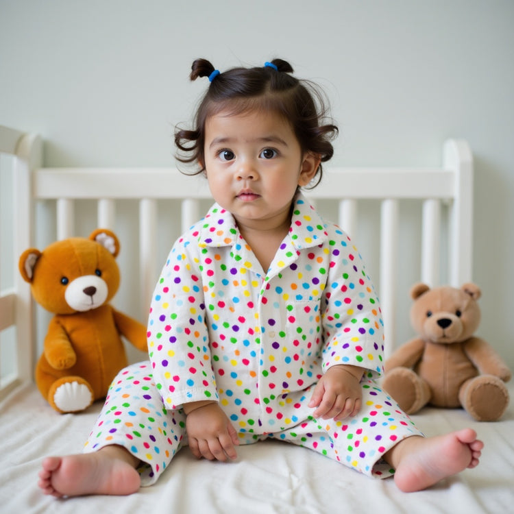 Multicolor polka spots Set