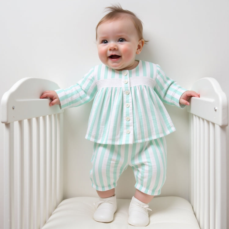 Mint Green stripes Set